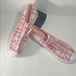 Lauren Ralph Lauren Pink Plaid Sneakers